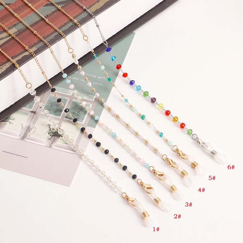 Mask Chain Holder - Nouvelle Chaîne de Lunettes en Cristal