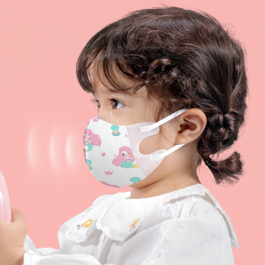 Kids Face Mask - 30 pièces masque facial 3D enfants