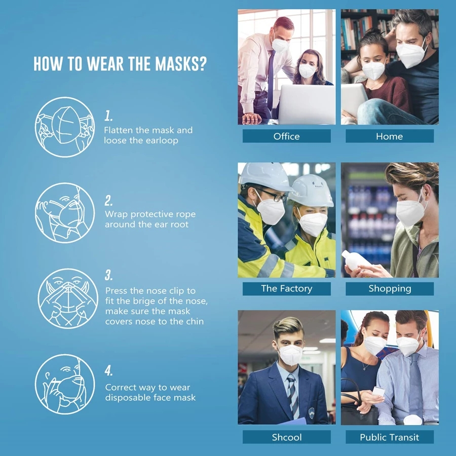 10-200 pièces, masques FFP2 no - Disposable Surgical Mask avis et prix