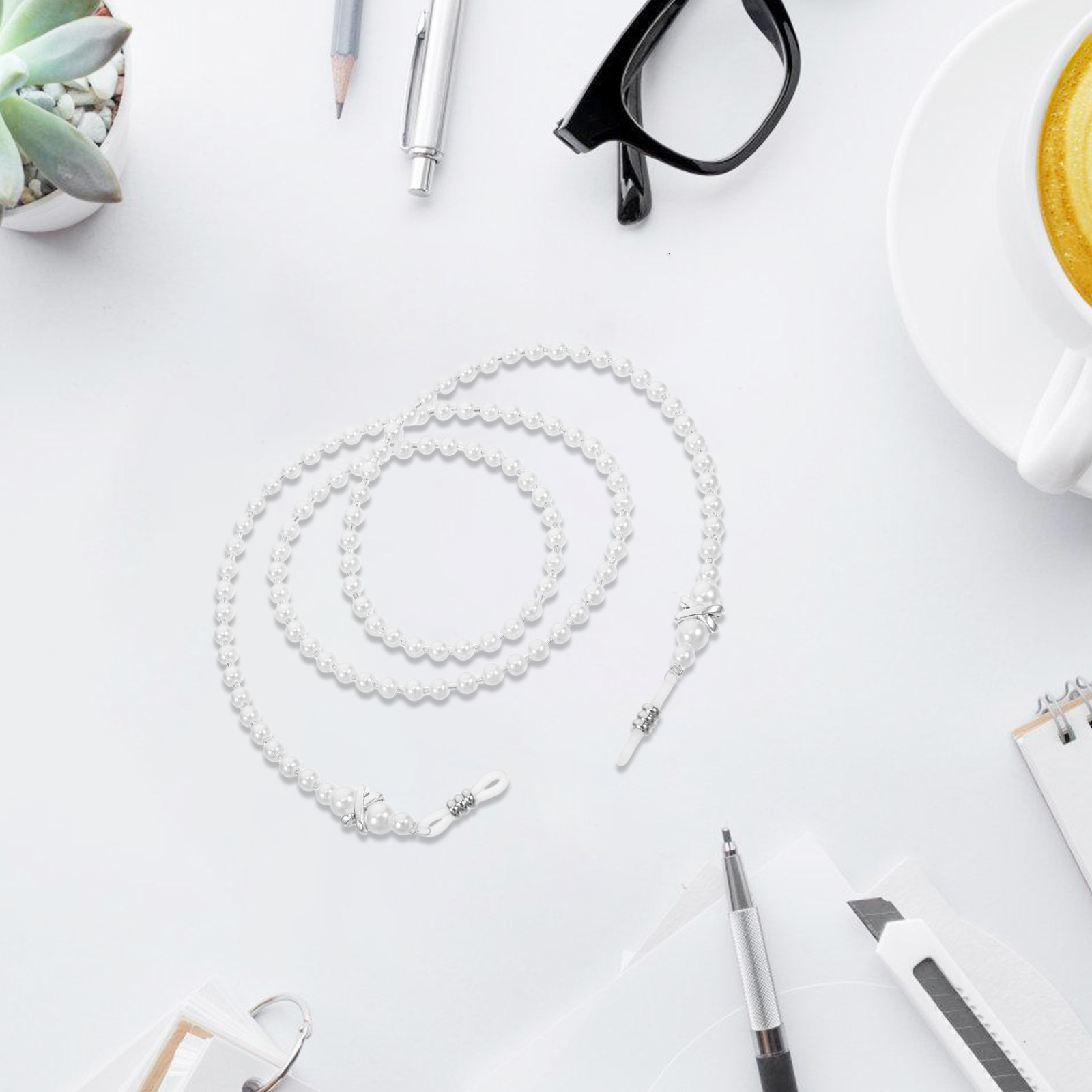 Cordon élégant en perles pour  - Mask Chain Holder avis et prix